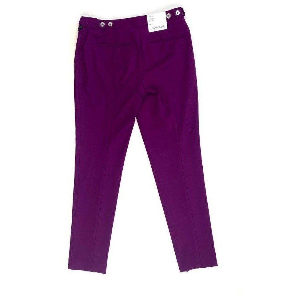 Calvin‎ Klein Skinny Ankle Pants 2 Petite XS Purple - Picture 4 of 11
